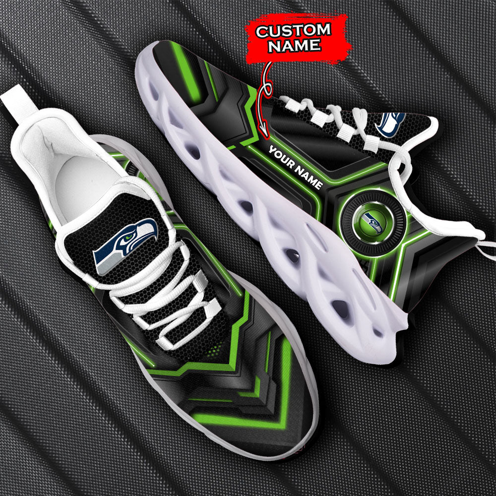 Ideafootwear Seattle Seahawks NFL Max Soul Shoes Sneakers For Men And Women