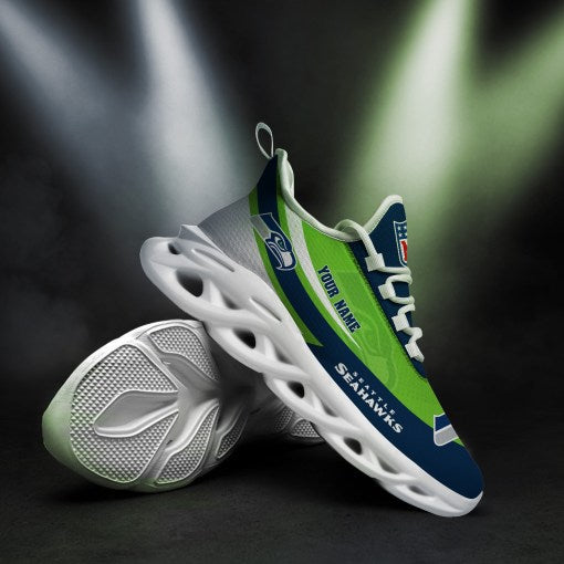 Ideafootwear Seattle Seahawks NFL Max Soul Shoes Sneakers For Men And Women