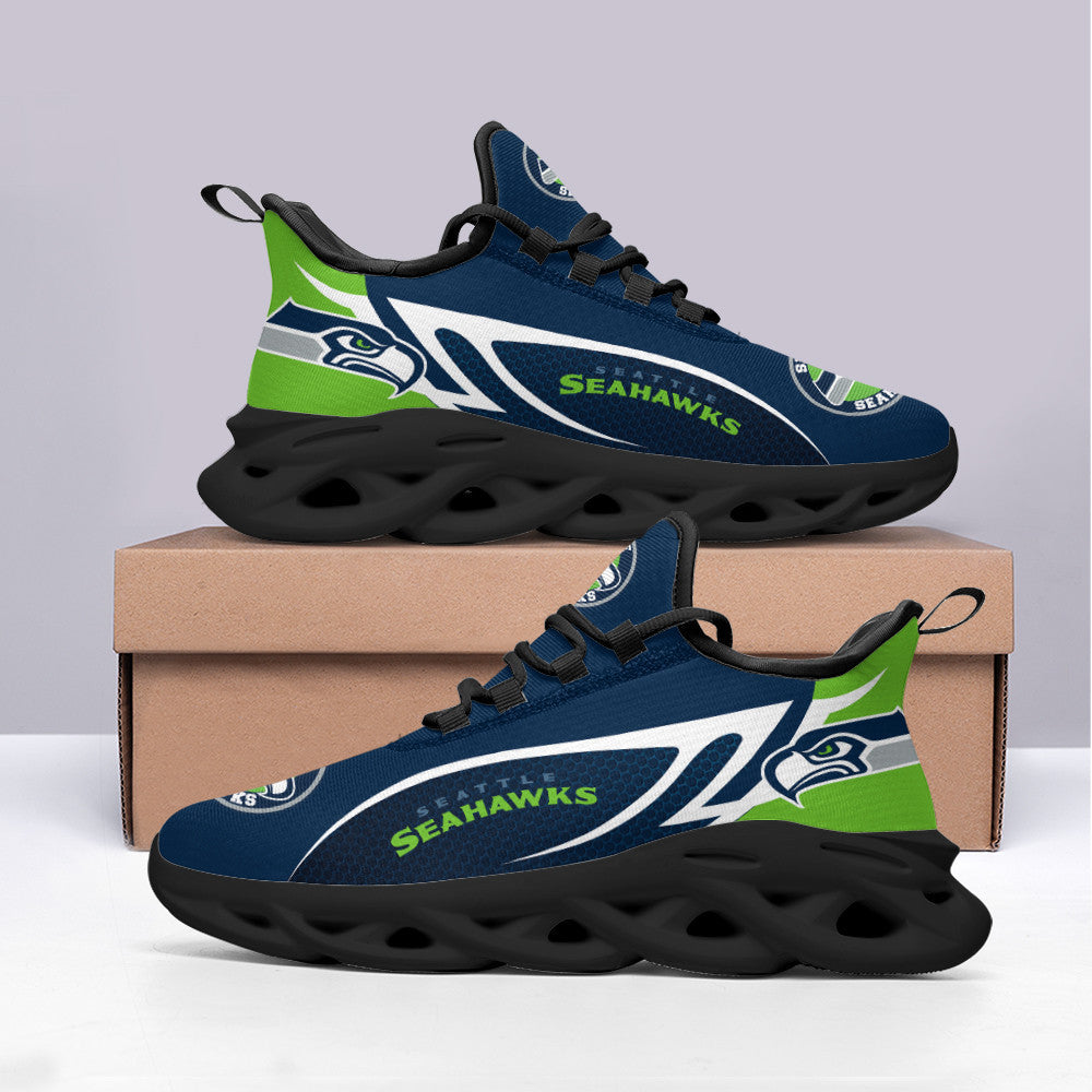 Ideafootwear Seattle Seahawks NFL Max Soul Shoes Sneakers For Men And Women