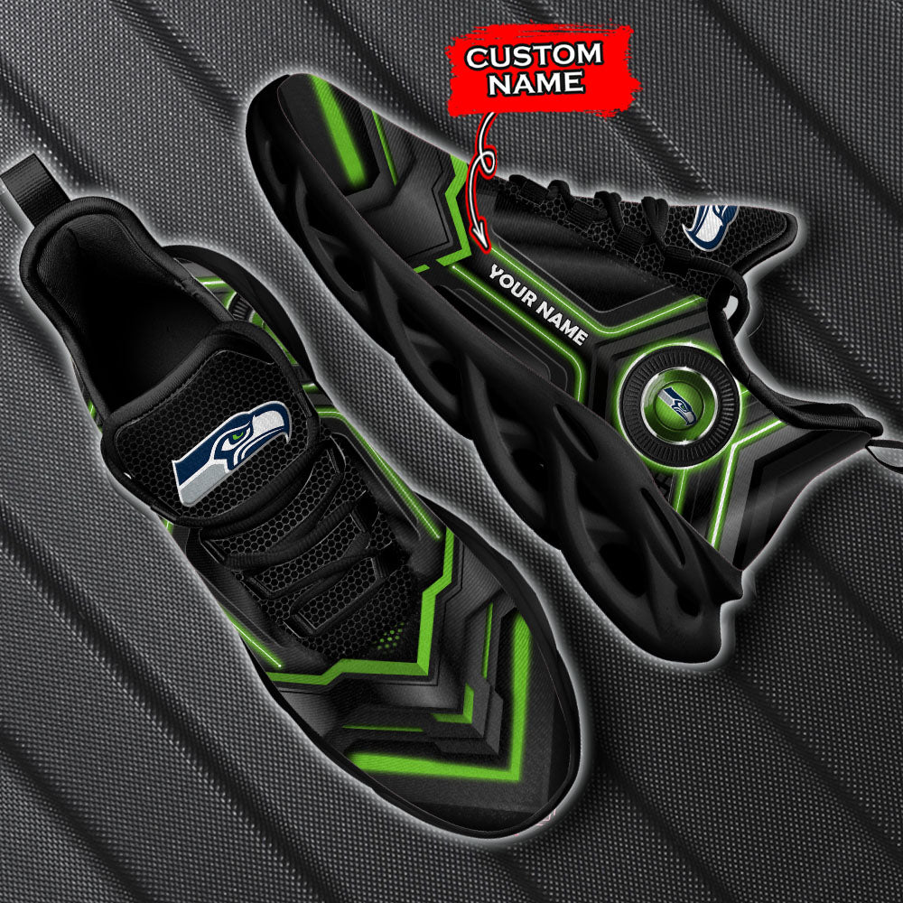 Ideafootwear Seattle Seahawks NFL Max Soul Shoes Sneakers For Men And Women
