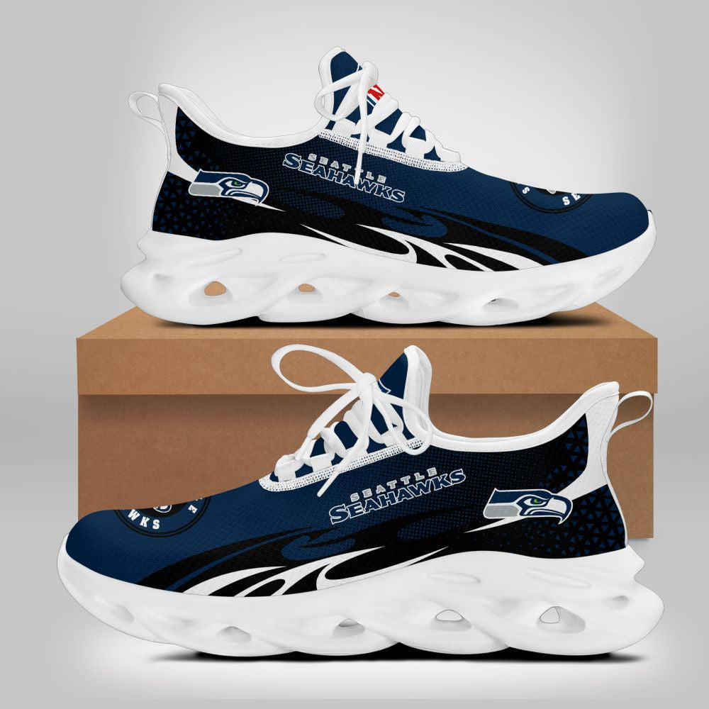 Ideafootwear Seattle Seahawks NFL Max Soul Shoes Sneakers For Men And Women