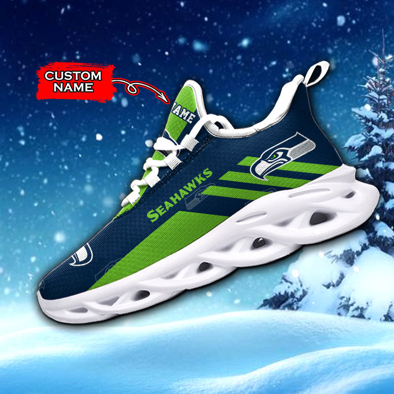 Ideafootwear Seattle Seahawks NFL Max Soul Shoes Sneakers For Men And Women