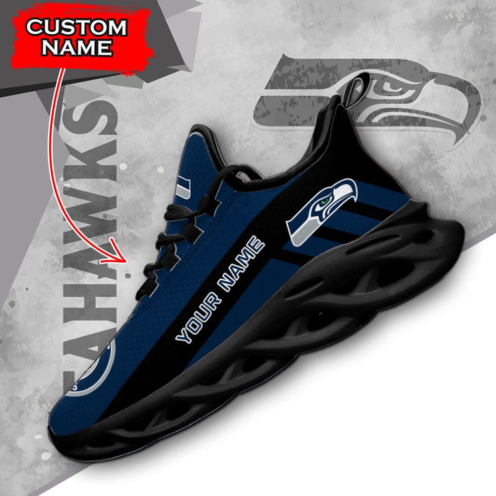 Ideafootwear Seattle Seahawks NFL Max Soul Shoes Sneakers For Men And Women