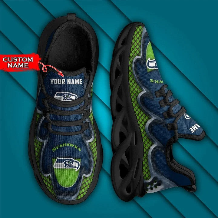 Ideafootwear Seattle Seahawks NFL Max Soul Shoes Sneakers For Men And Women