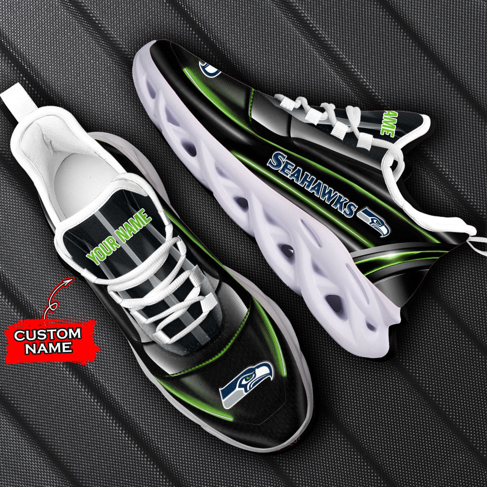 Ideafootwear Seattle Seahawks NFL Max Soul Shoes Sneakers For Men And Women