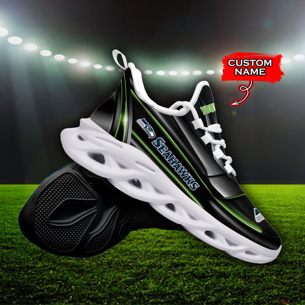Ideafootwear Seattle Seahawks NFL Max Soul Shoes Sneakers For Men And Women