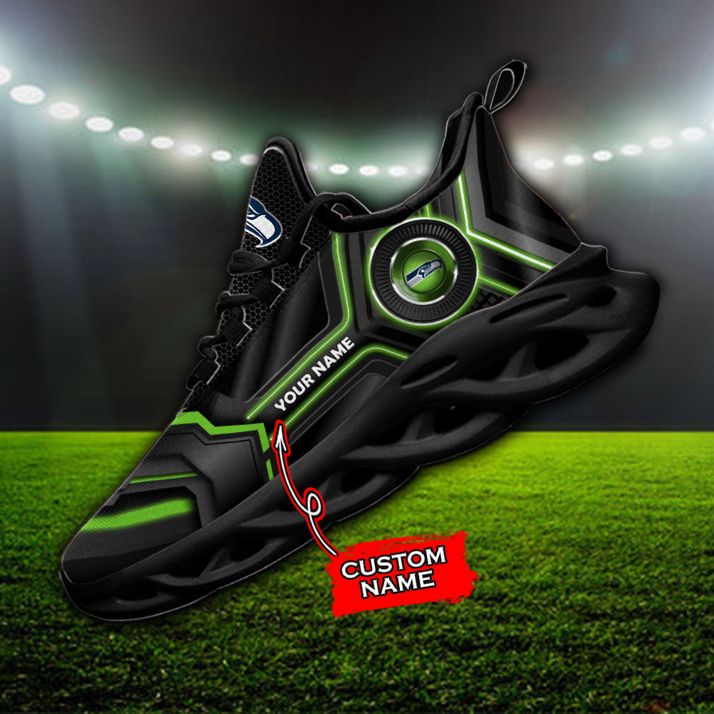 Ideafootwear Seattle Seahawks NFL Max Soul Shoes Sneakers For Men And Women