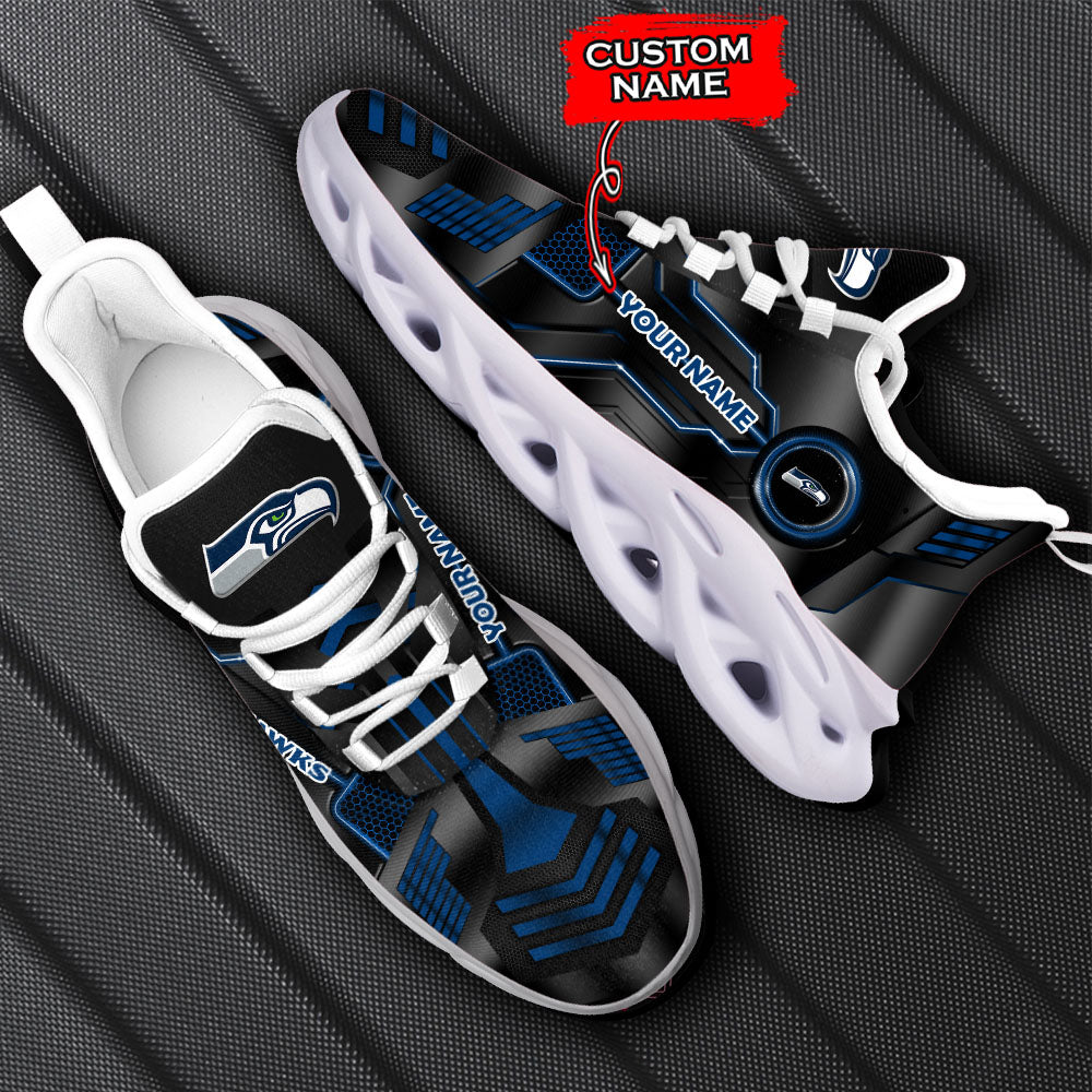 Ideafootwear Seattle Seahawks NFL Max Soul Shoes Sneakers For Men And Women