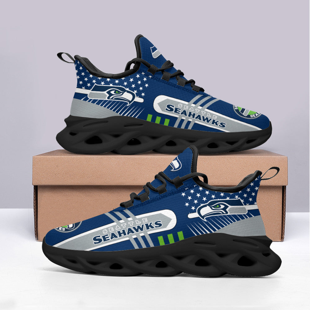 Ideafootwear Seattle Seahawks NFL Max Soul Shoes Sneakers For Men And Women