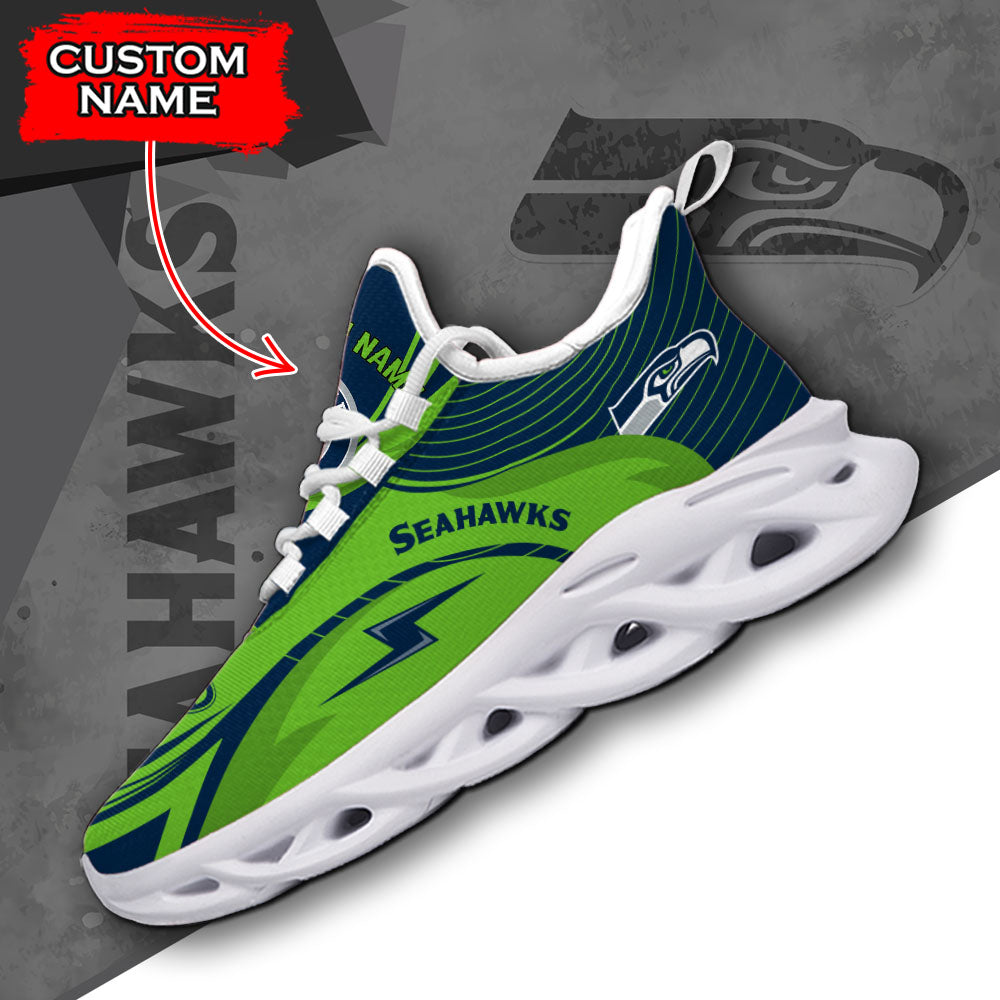 Ideafootwear Seattle Seahawks NFL Max Soul Shoes Sneakers For Men And Women