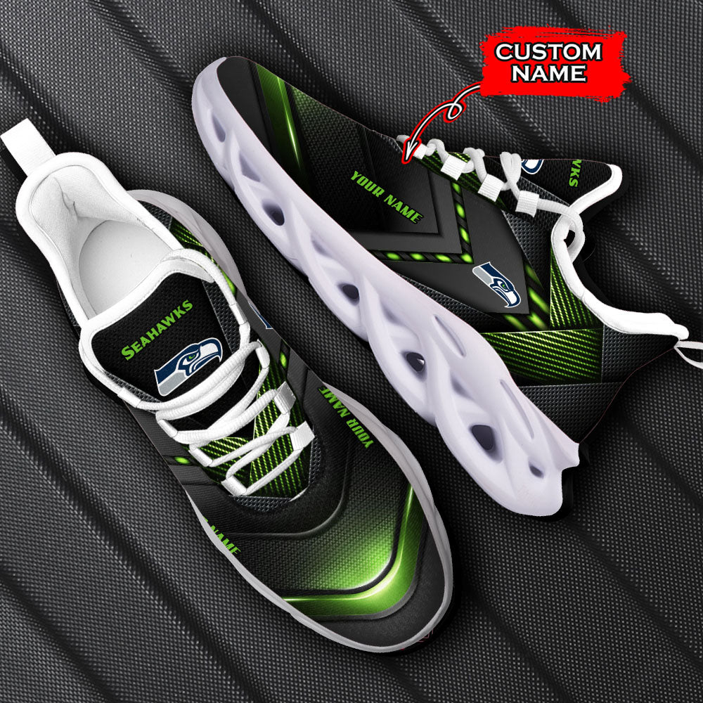 Ideafootwear Seattle Seahawks NFL Max Soul Shoes Sneakers For Men And Women