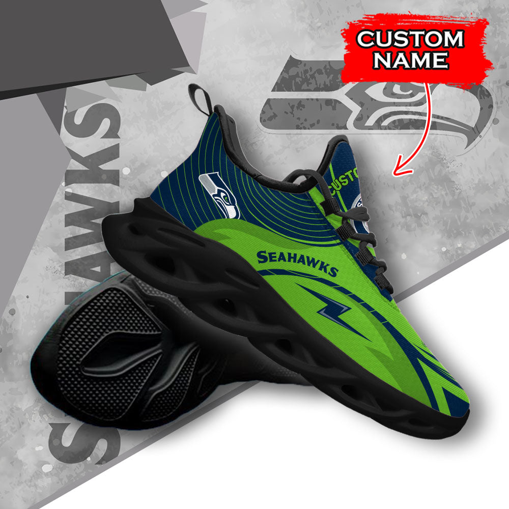 Ideafootwear Seattle Seahawks NFL Max Soul Shoes Sneakers For Men And Women