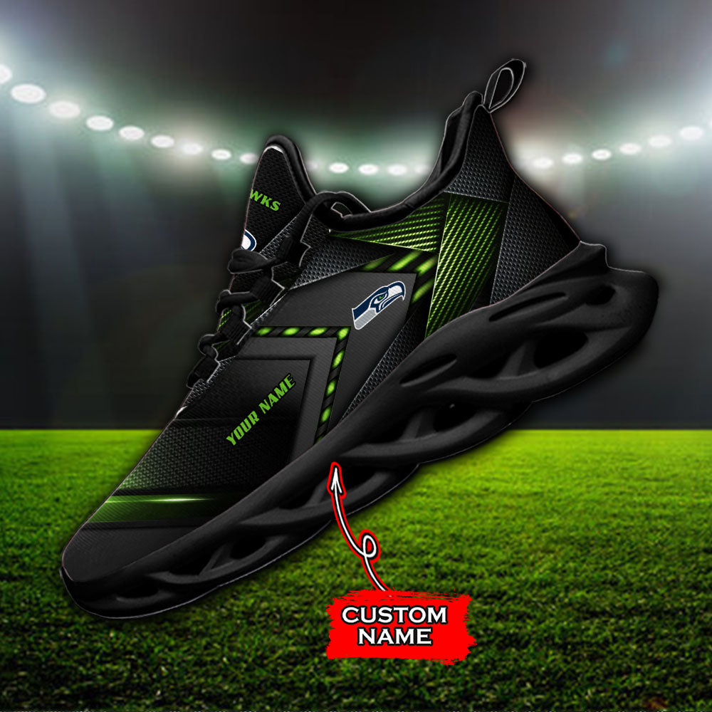 Ideafootwear Seattle Seahawks NFL Max Soul Shoes Sneakers For Men And Women