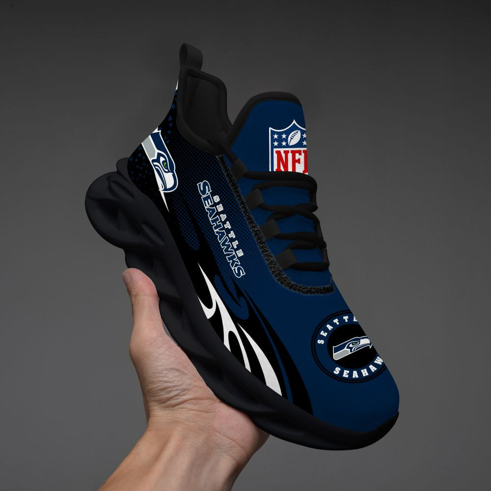 Ideafootwear Seattle Seahawks NFL Max Soul Shoes Sneakers For Men And Women