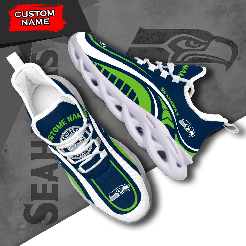 Ideafootwear Seattle Seahawks NFL Max Soul Shoes Sneakers For Men And Women