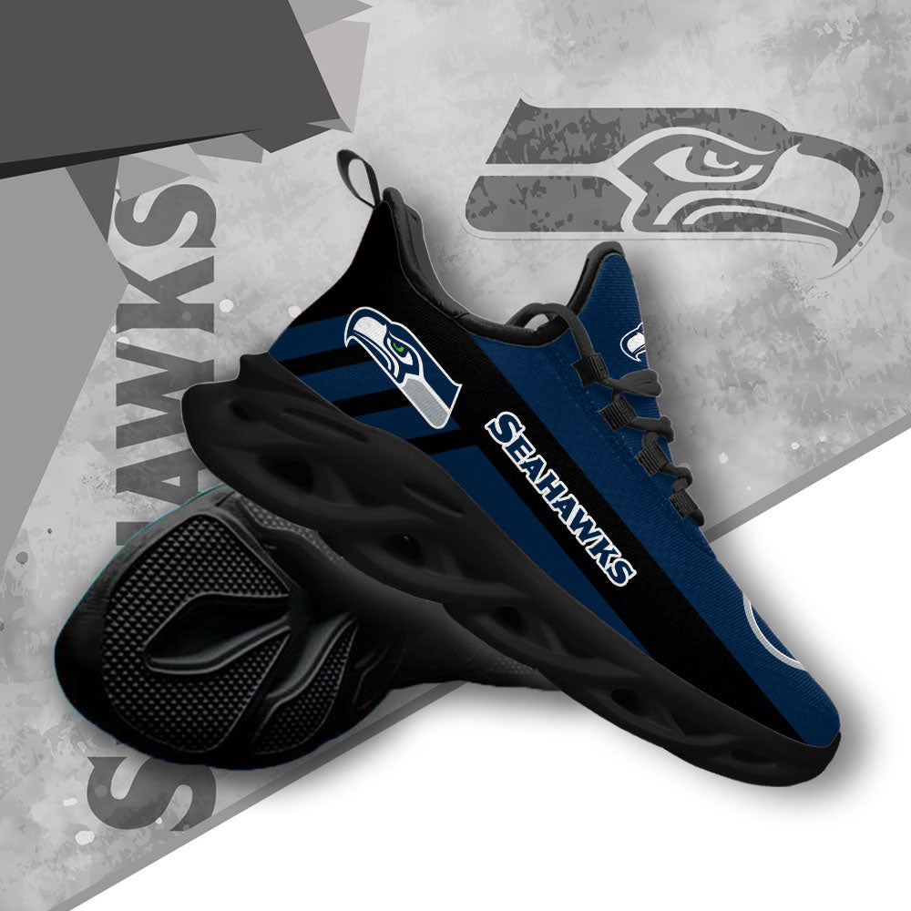 Ideafootwear Seattle Seahawks NFL Max Soul Shoes Sneakers For Men And Women