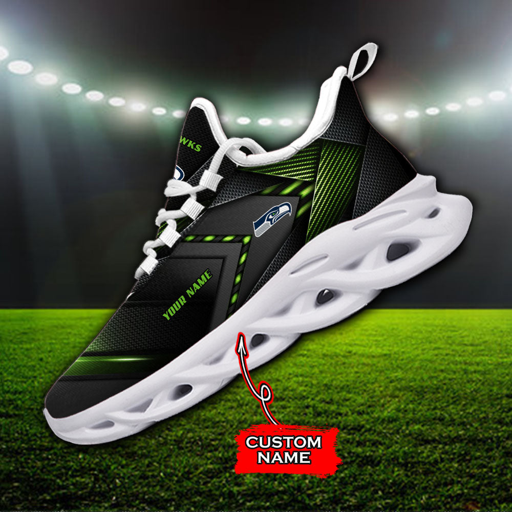Ideafootwear Seattle Seahawks NFL Max Soul Shoes Sneakers For Men And Women