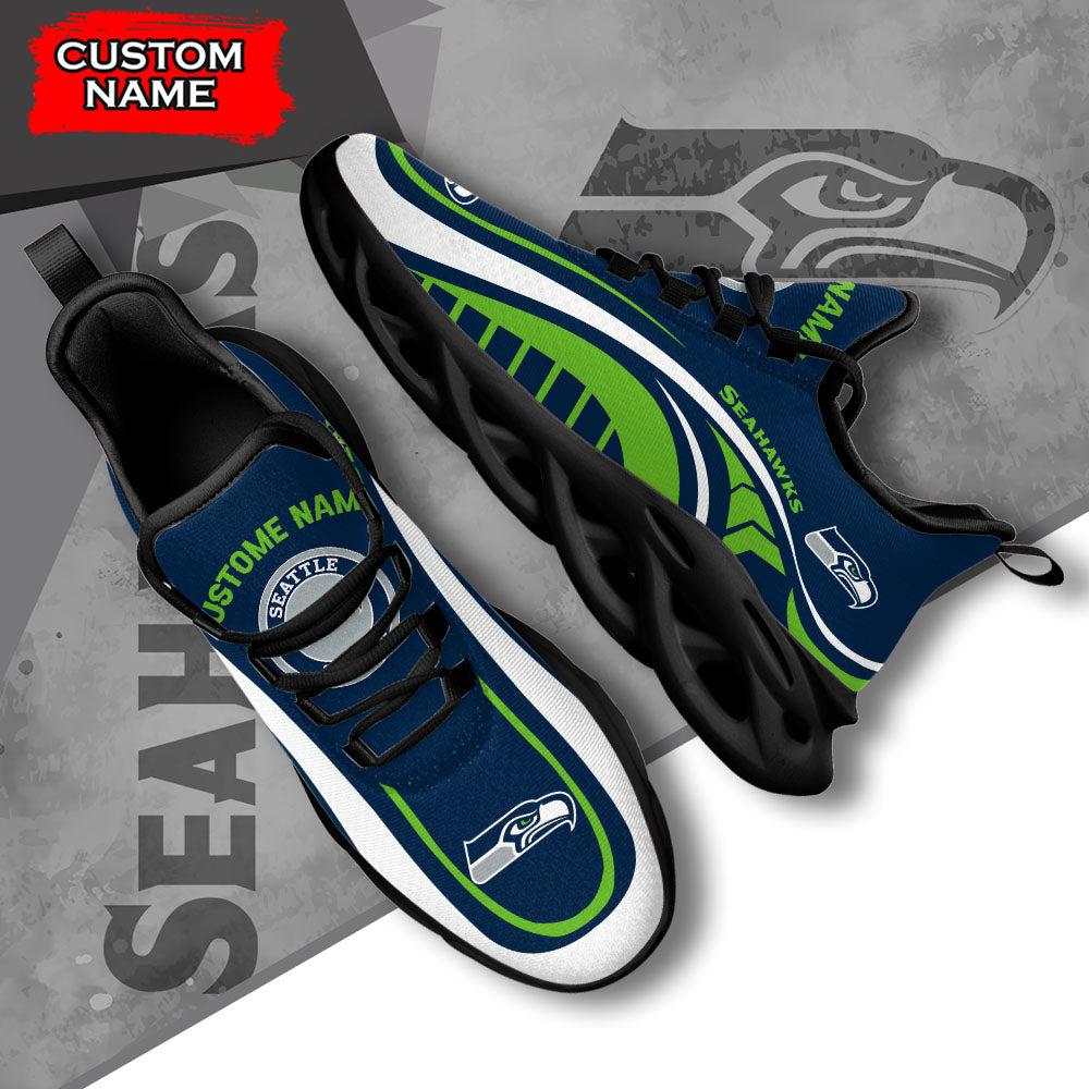 Ideafootwear Seattle Seahawks NFL Max Soul Shoes Sneakers For Men And Women