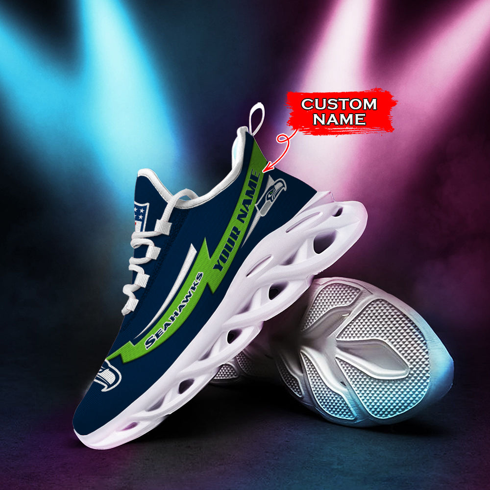 Ideafootwear Seattle Seahawks NFL Max Soul Shoes Sneakers For Men And Women