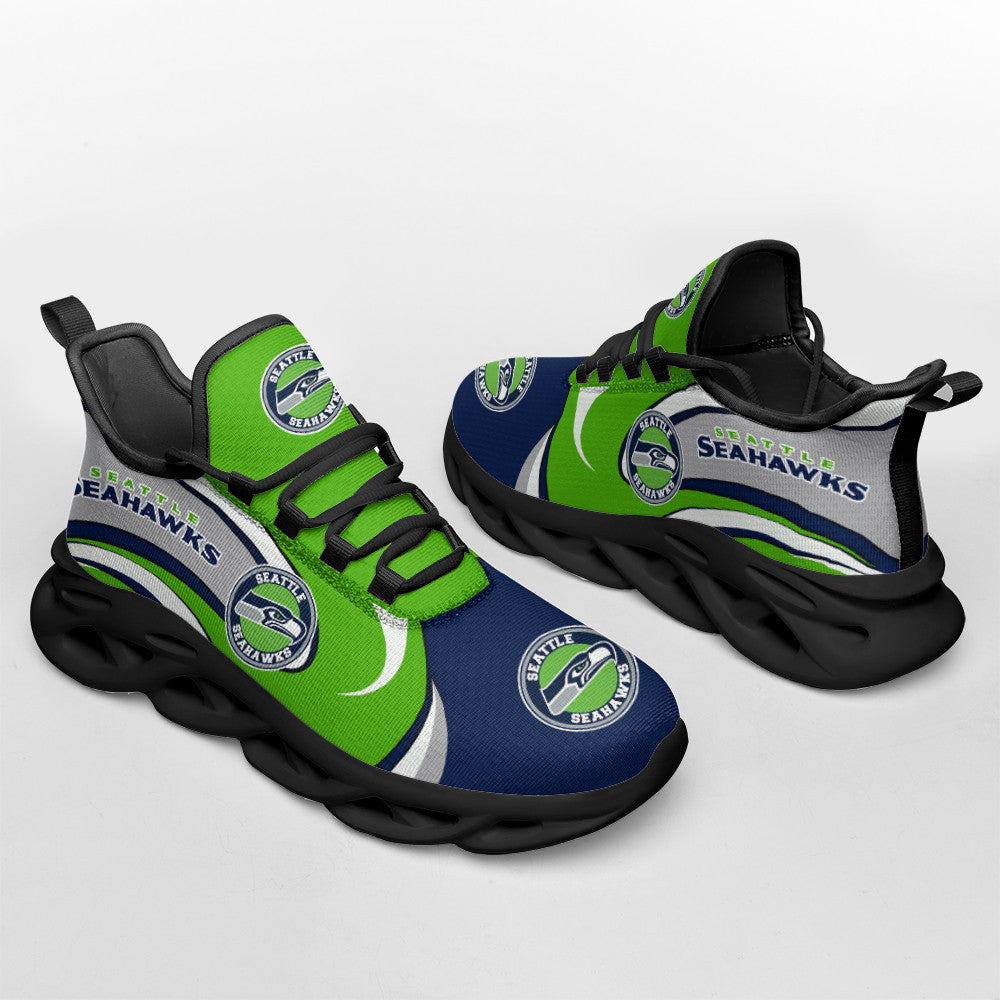 Ideafootwear Seattle Seahawks NFL Max Soul Shoes Sneakers For Men And Women