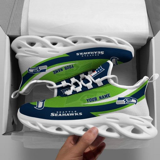 Ideafootwear Seattle Seahawks NFL Max Soul Shoes Sneakers For Men And Women