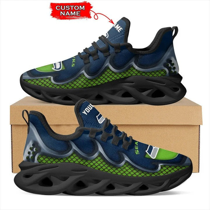 Ideafootwear Seattle Seahawks NFL Max Soul Shoes Sneakers For Men And Women