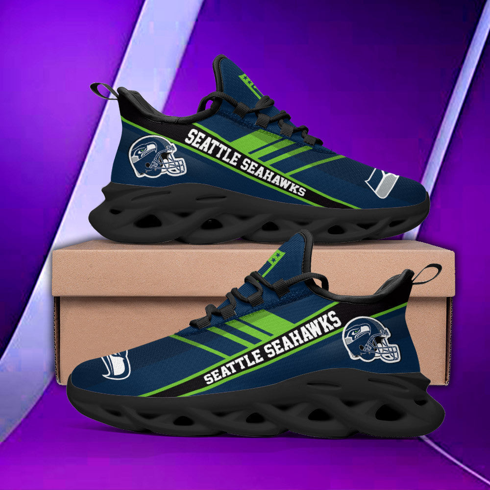 Ideafootwear Seattle Seahawks NFL Max Soul Shoes Sneakers For Men And Women