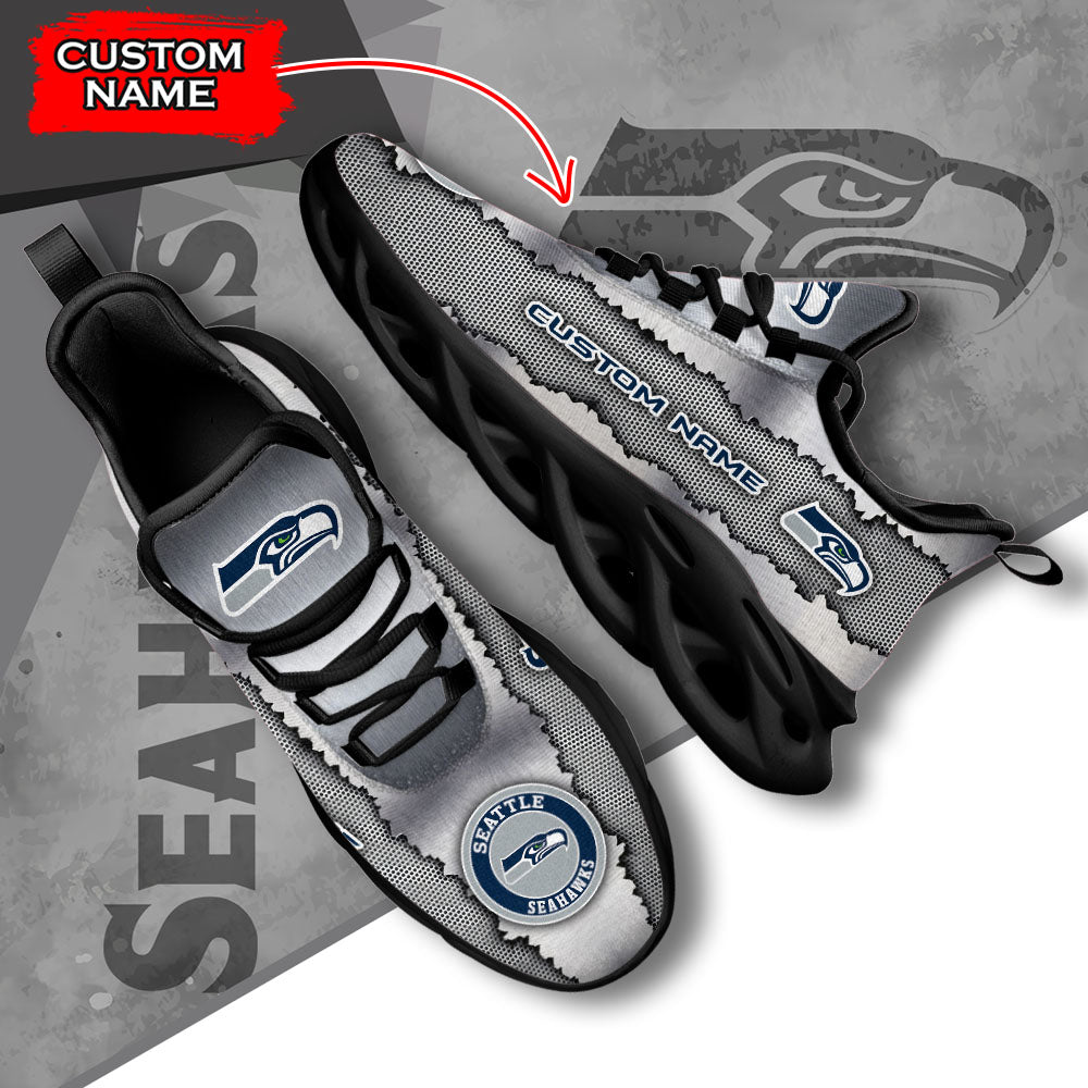 Ideafootwear Seattle Seahawks NFL Max Soul Shoes Sneakers For Men And Women