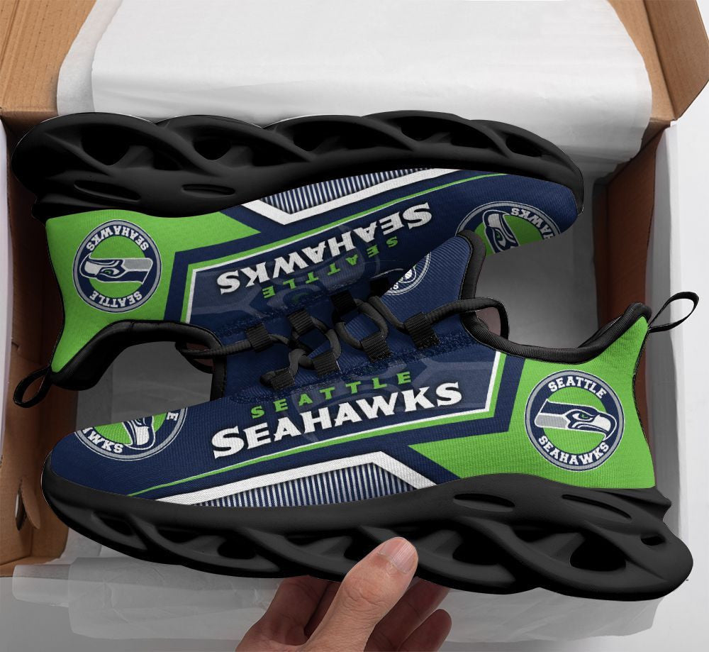 Ideafootwear Seattle Seahawks NFL Max Soul Shoes Sneakers For Men And Women