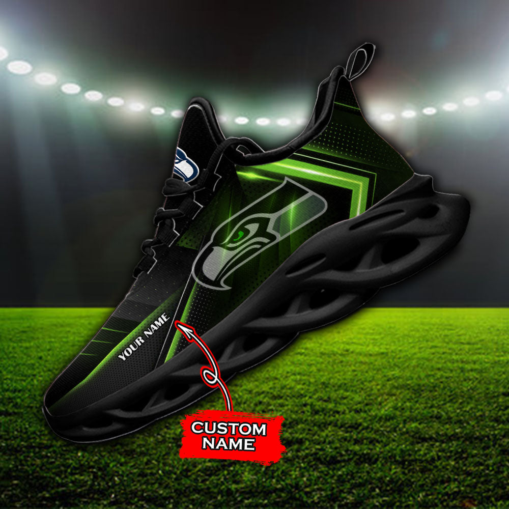 Ideafootwear Seattle Seahawks NFL Max Soul Shoes Sneakers For Men And Women