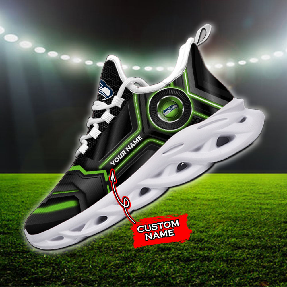 Ideafootwear Seattle Seahawks NFL Max Soul Shoes Sneakers For Men And Women