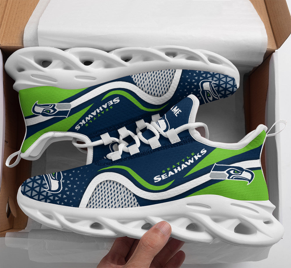 Ideafootwear Seattle Seahawks NFL Max Soul Shoes Sneakers For Men And Women