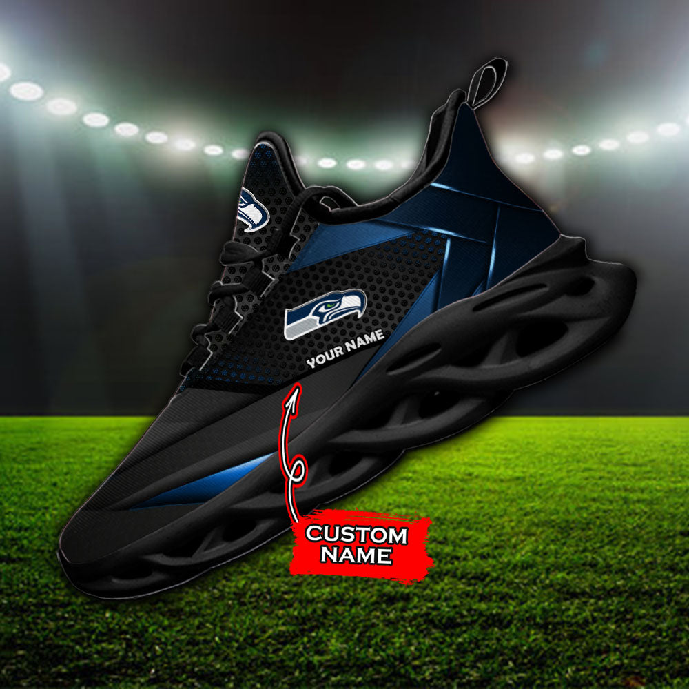 Ideafootwear Seattle Seahawks NFL Max Soul Shoes Sneakers For Men And Women