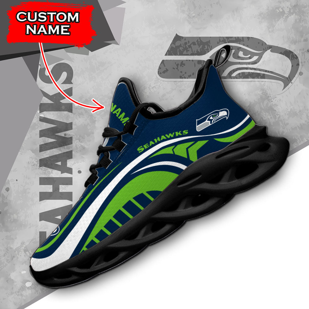 Ideafootwear Seattle Seahawks NFL Max Soul Shoes Sneakers For Men And Women
