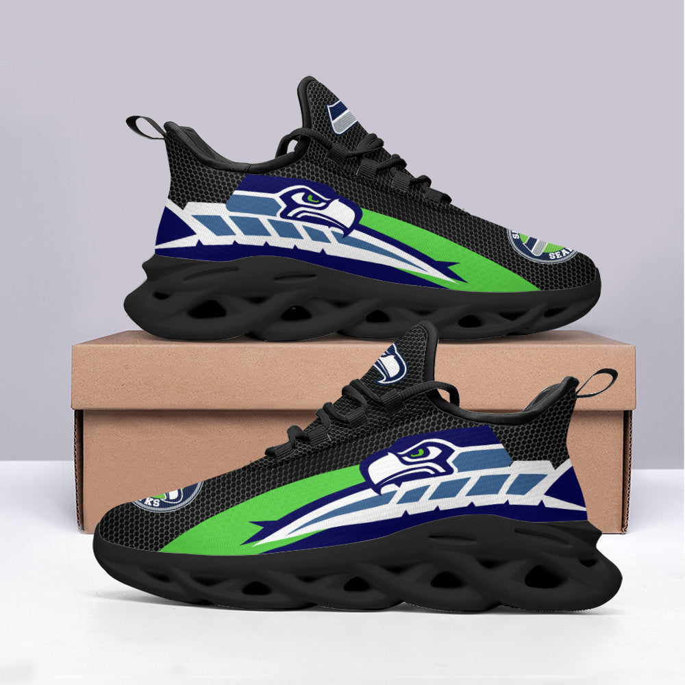 Ideafootwear Seattle Seahawks NFL Max Soul Shoes Sneakers For Men And Women