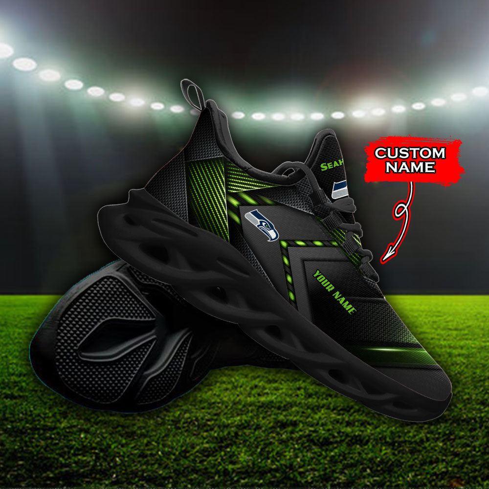 Ideafootwear Seattle Seahawks NFL Max Soul Shoes Sneakers For Men And Women