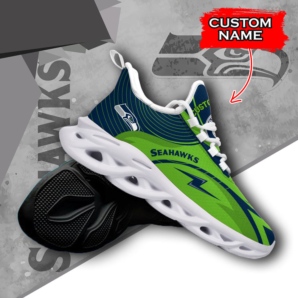 Ideafootwear Seattle Seahawks NFL Max Soul Shoes Sneakers For Men And Women