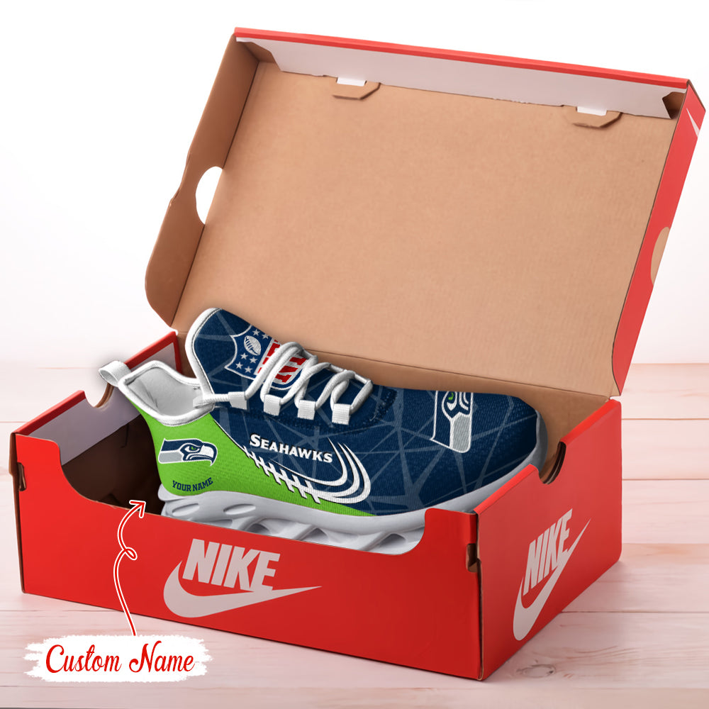 Ideafootwear Seattle Seahawks NFL Max Soul Shoes Sneakers For Men And Women