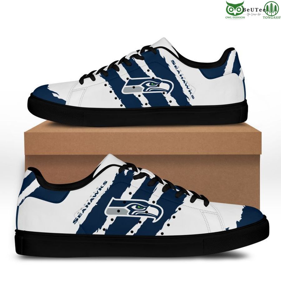 Ideafootwear Seattle Seahawks Skate Stan Shoes Sneakes For Men And Women