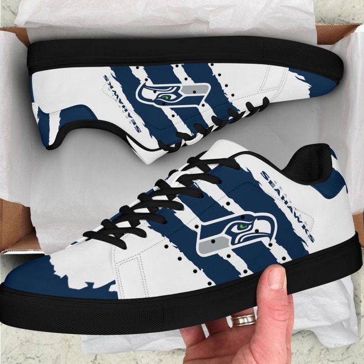 Ideafootwear Seattle Seahawks Skate Stan Shoes Sneakes For Men And Women