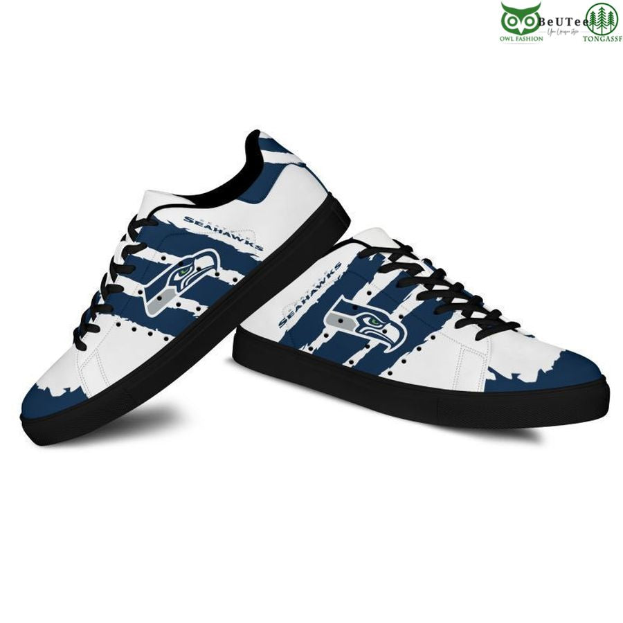 Ideafootwear Seattle Seahawks Skate Stan Shoes Sneakes For Men And Women