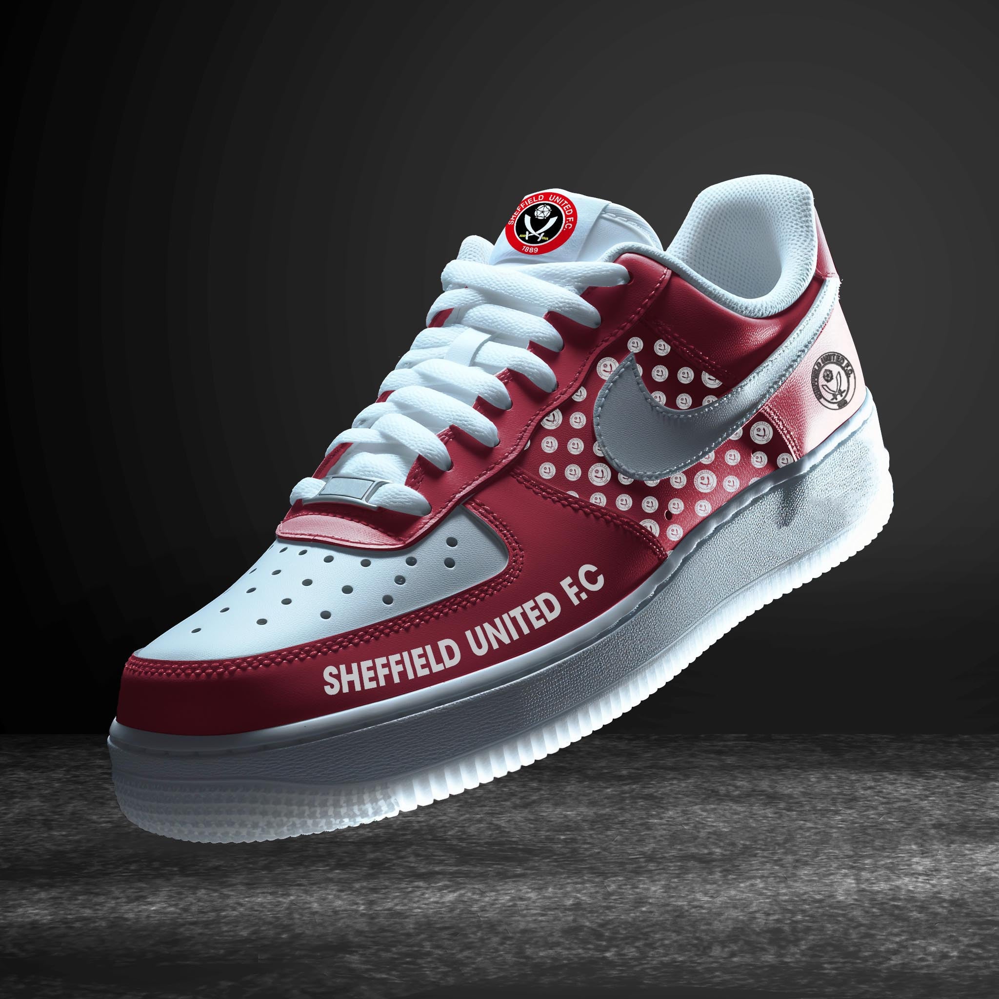 Ideafootwear Sheffield United EPL Air Low-Top Sneakers Shoes For Men And Women