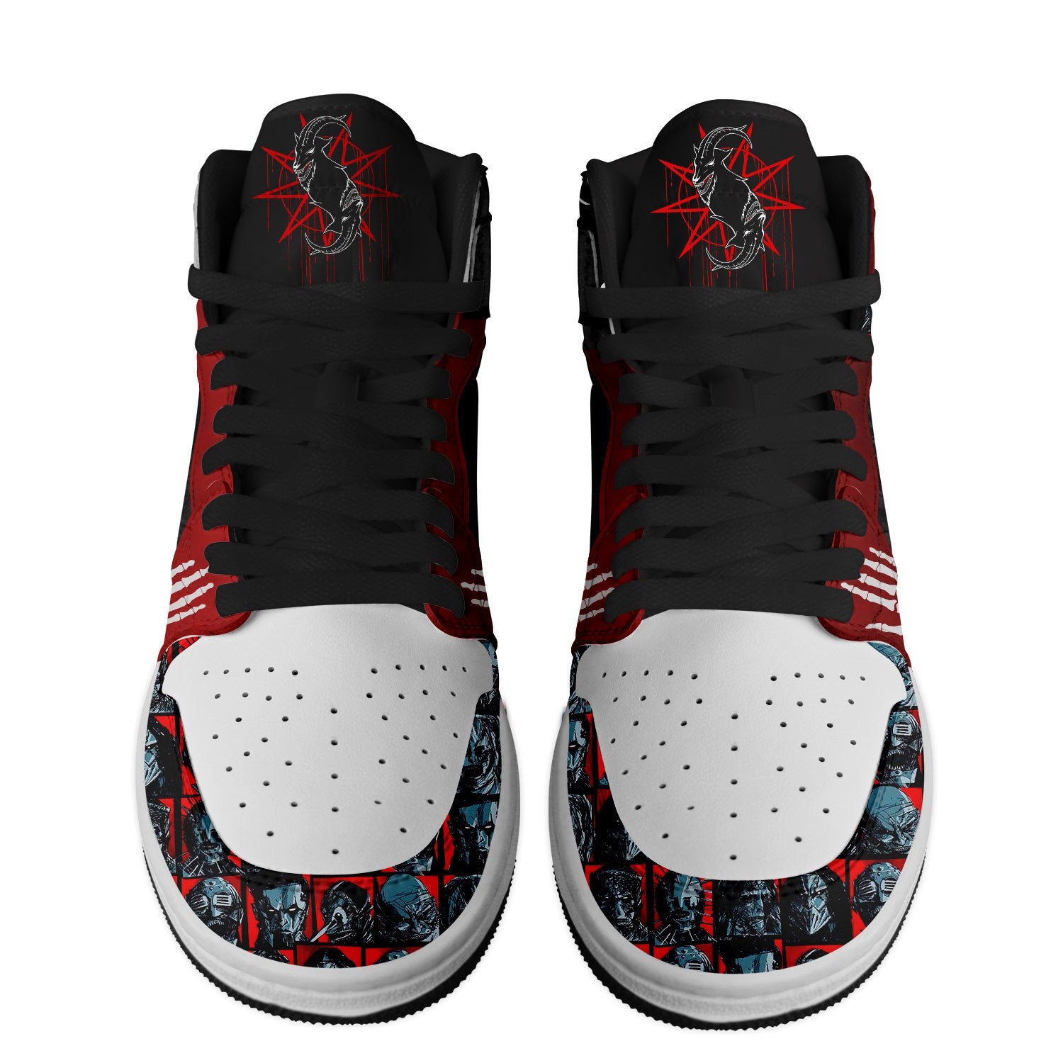 Ideafootwear Slipknot AJ1 High Sneakers Shoes For Men And Women