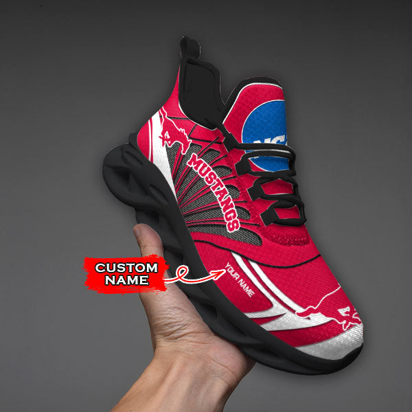 Ideafootwear SMU Mustangs NCAA Max Soul Shoes Sneakers For Men And Women