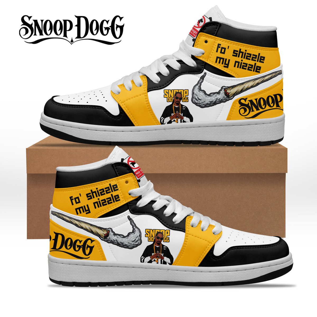 Ideafootwear Snoop Dogg AJ1 High Sneakers Shoes For Men And Women