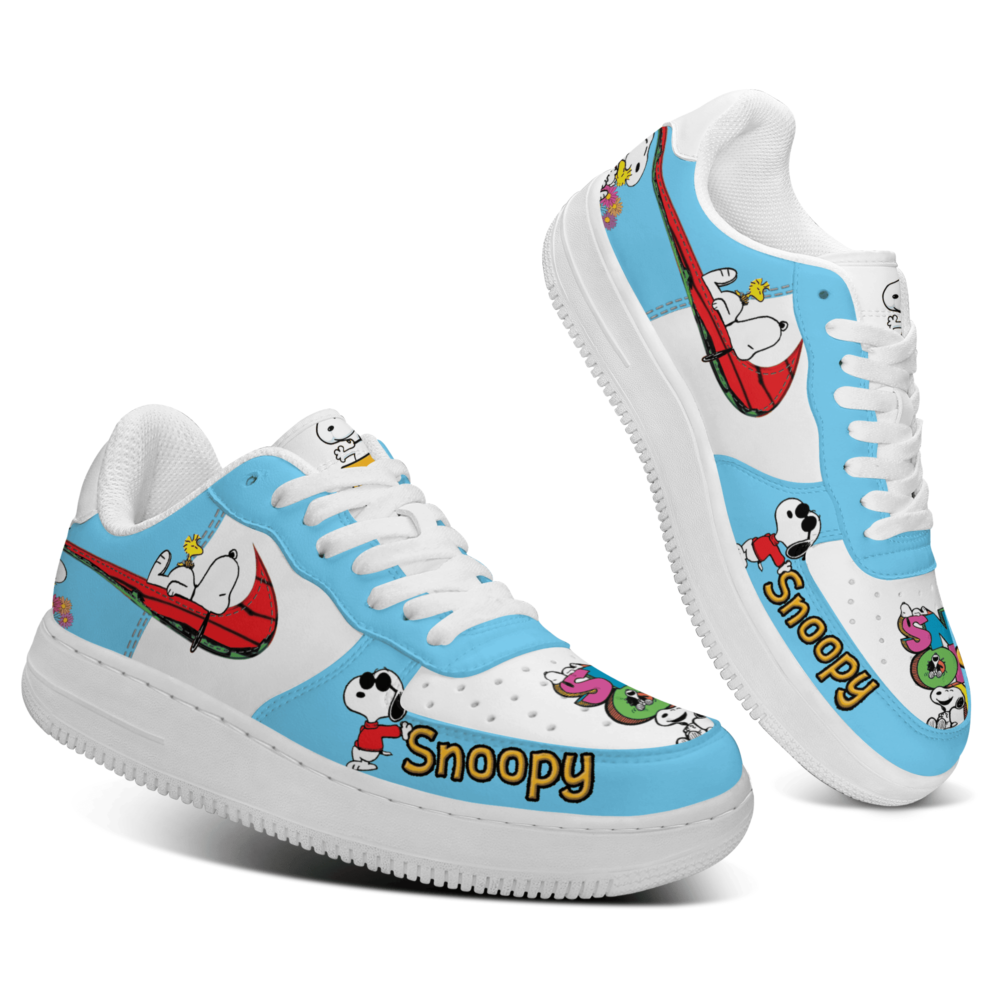 Ideafootwear Snoopy Air Low-Top Sneakers Shoes For Men And Women