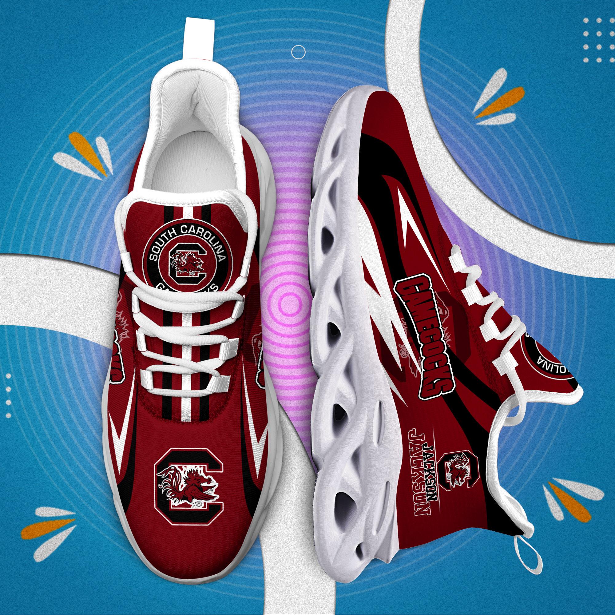 Ideafootwear South Carolina Gamecocks Max Soul Shoes Sneakers For Men And Women