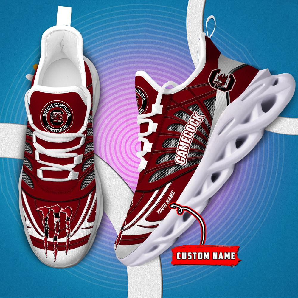 Ideafootwear South Carolina Gamecocks Max Soul Shoes Sneakers For Men And Women
