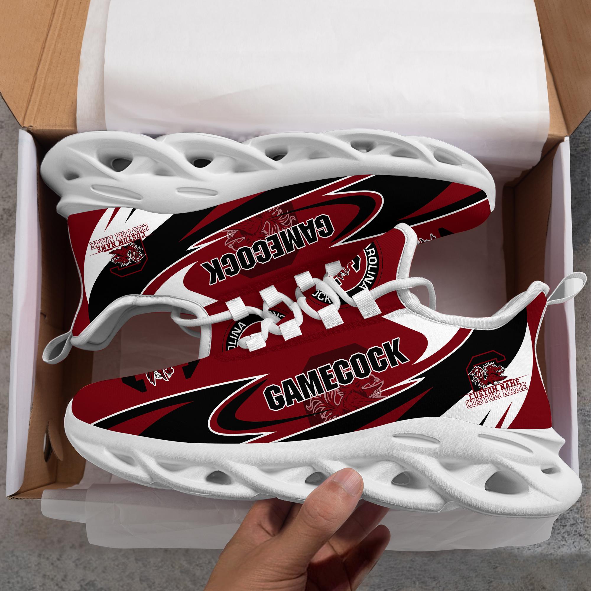 Ideafootwear South Carolina Gamecocks Max Soul Shoes Sneakers For Men And Women