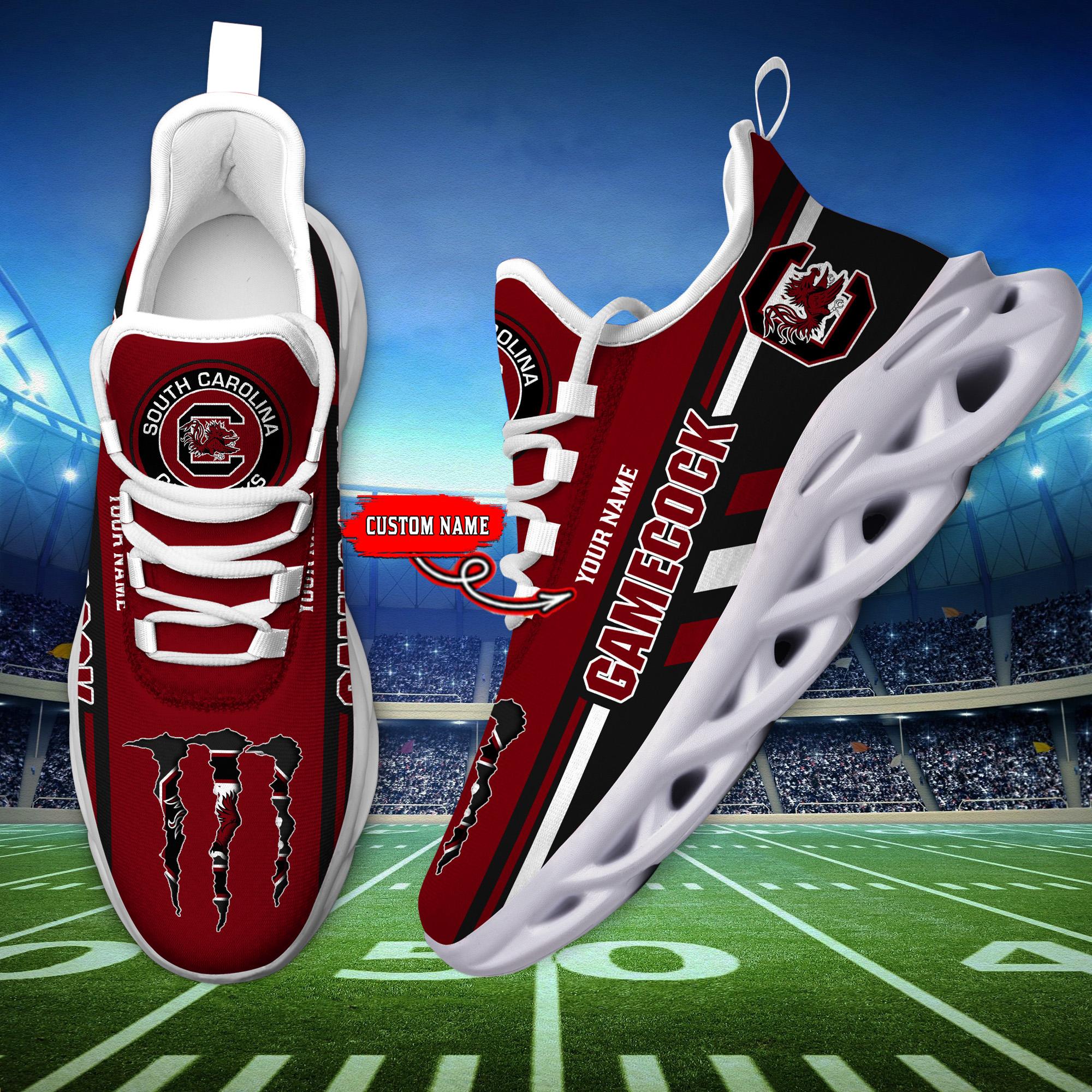 Ideafootwear South Carolina Gamecocks Max Soul Shoes Sneakers For Men And Women